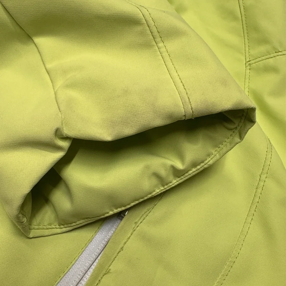 Obermeyer Ski Jacket Teen‎ L 14-16 Neon Lime Green Hooded Winter Coat Gorpcore